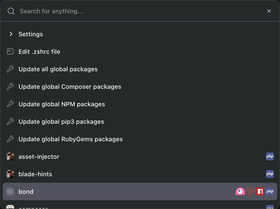 Keyboard-first workflow for maximum productivity