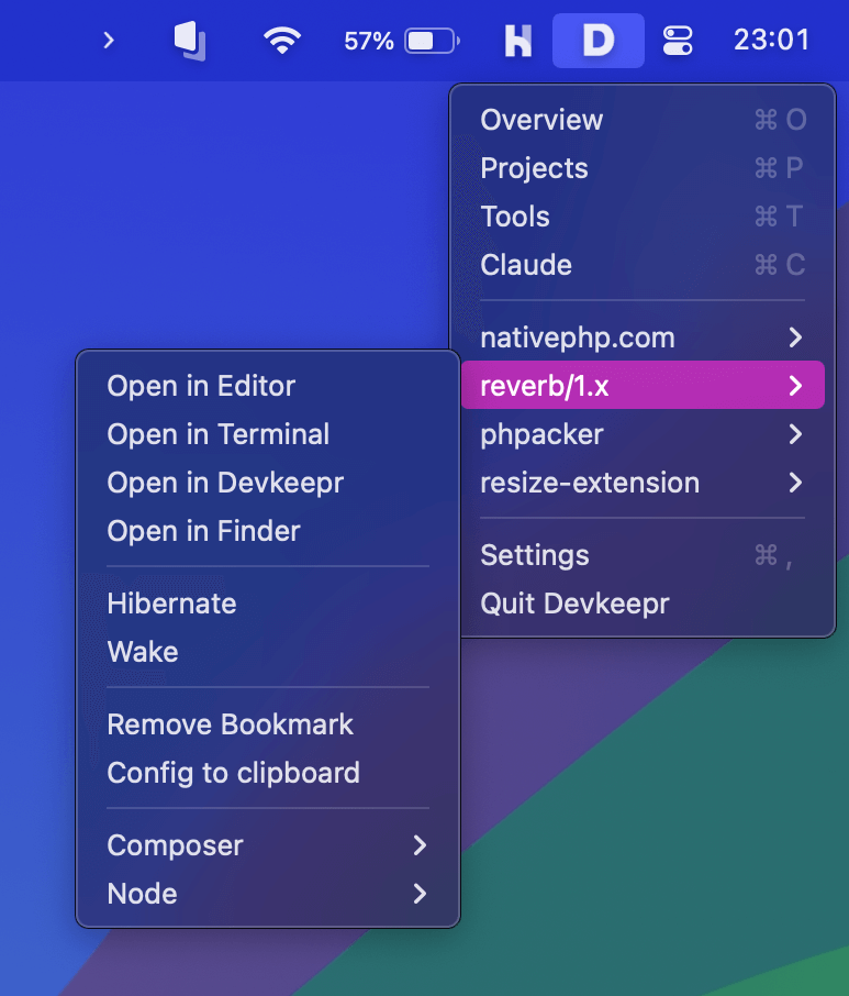 Pin your favorite projects for instant access