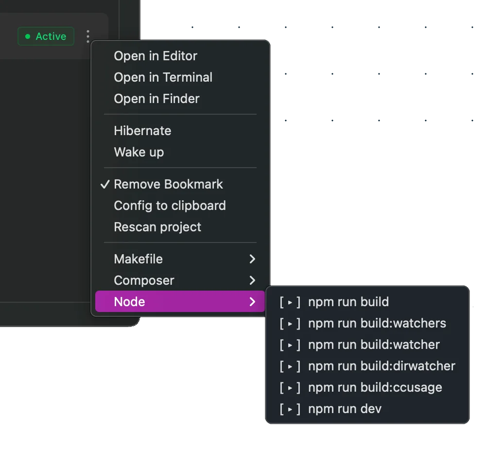 Run npm, composer, and makefile from anywhere